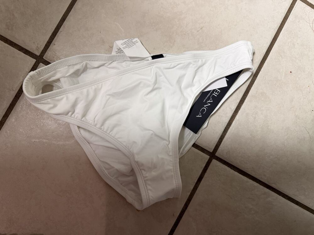 La Blanca White Bikini Bottoms Medium 6 Swim Bottoms Stretch